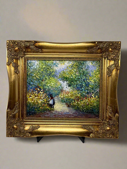 Girl, Cat, and 1000 Flowers