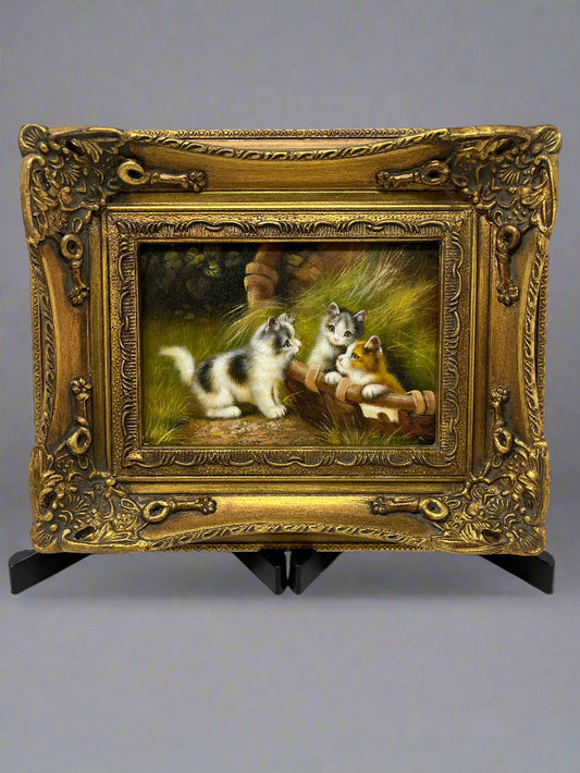 Playful Trio in the Meadow