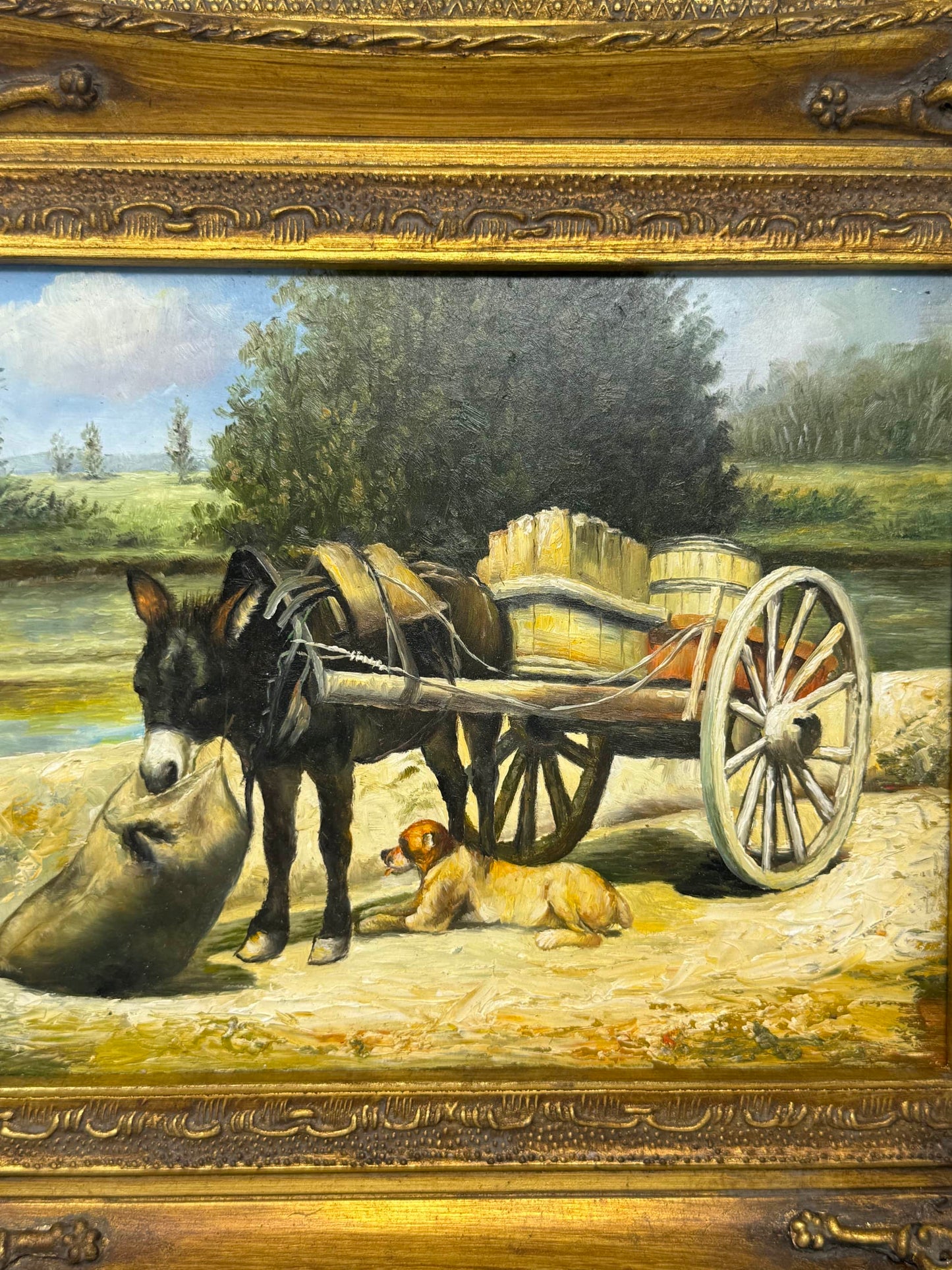 Donkey Cart at Rest 🐴🛞