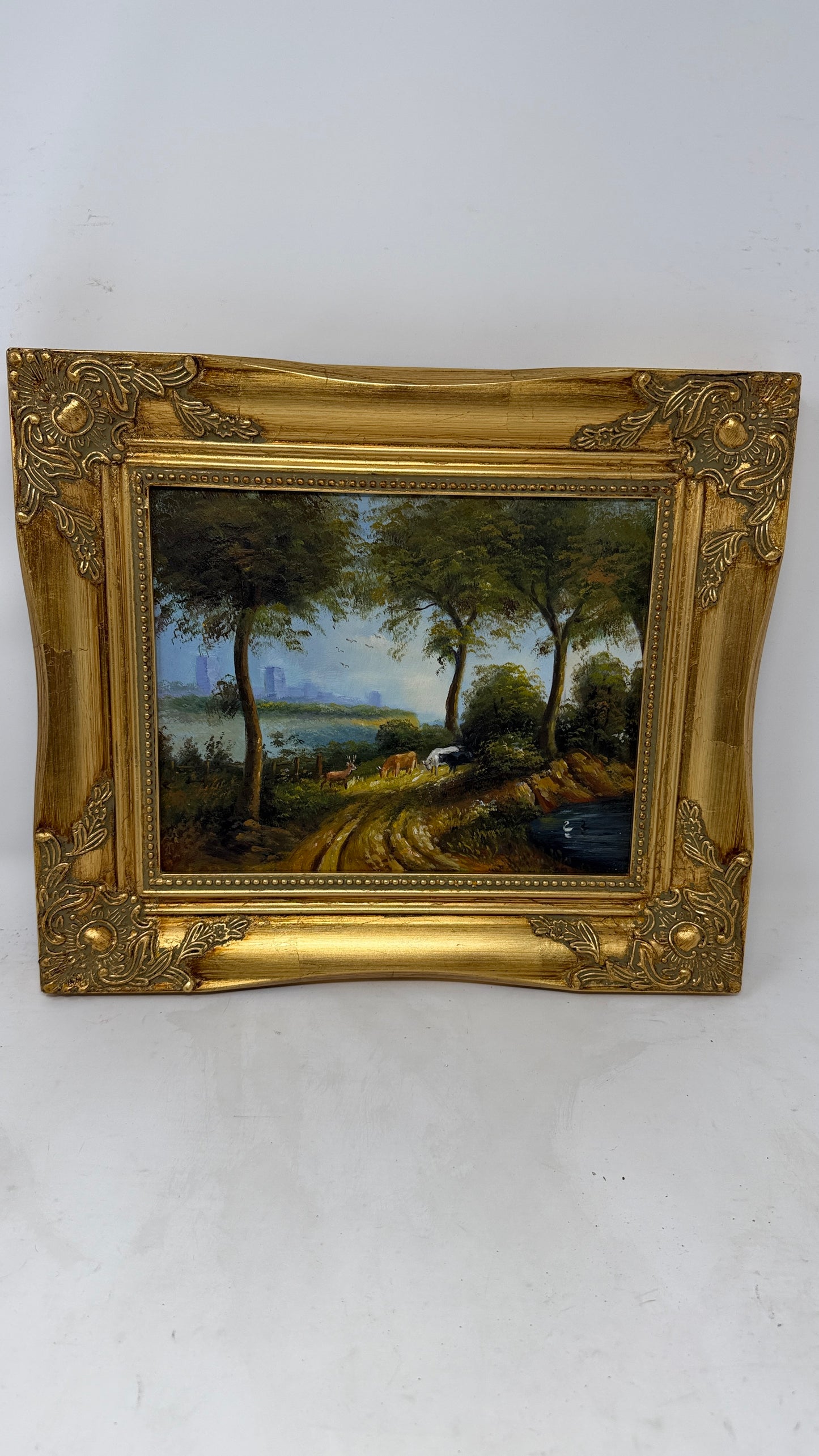 Pastoral Landscape with Grazing Cattle