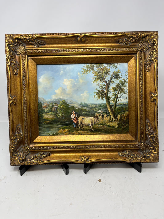 Countryside Living Cow Landscape 13x15 - HeirloomSpace