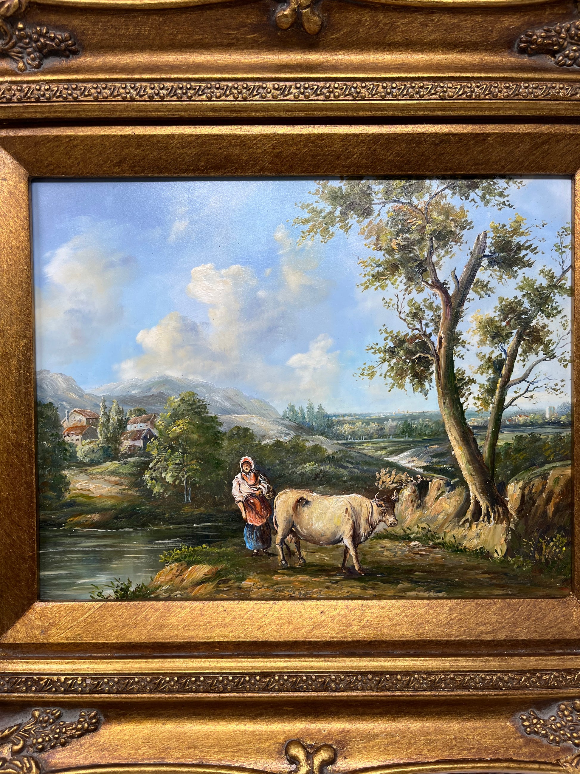 Countryside Living Cow Landscape 13x15 - HeirloomSpace