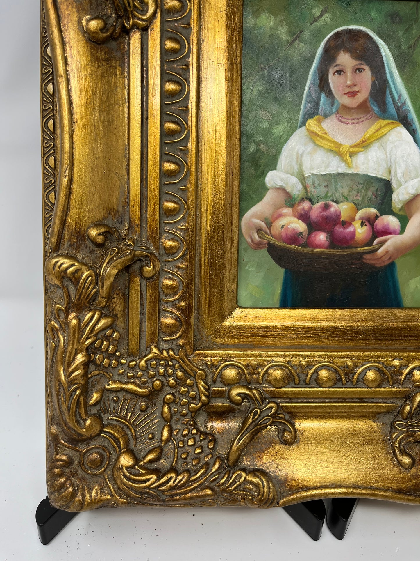 Woman Carrying Fruit 14x12 - HeirloomSpace