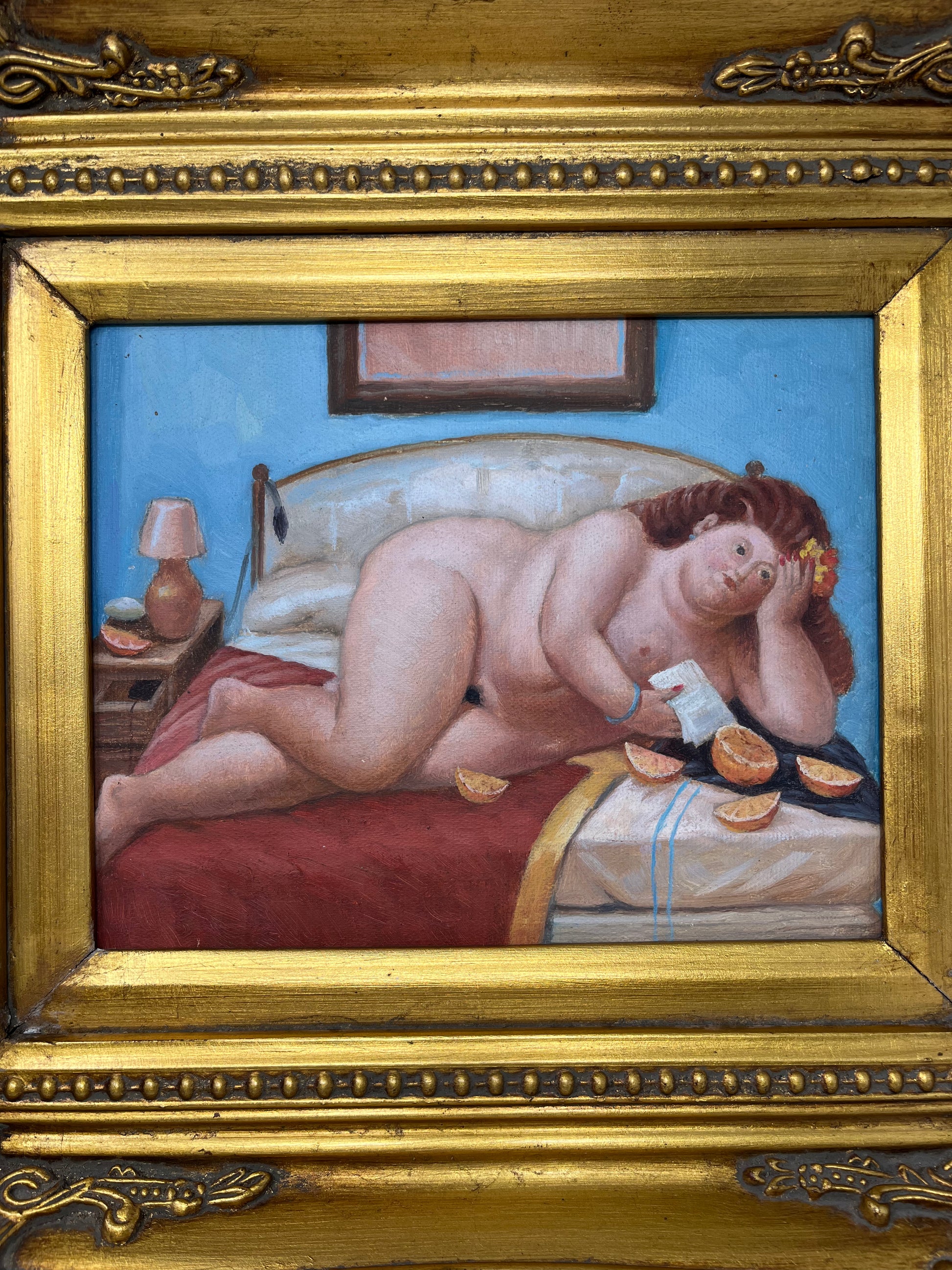 Reclining Woman with Oranges - HeirloomSpace