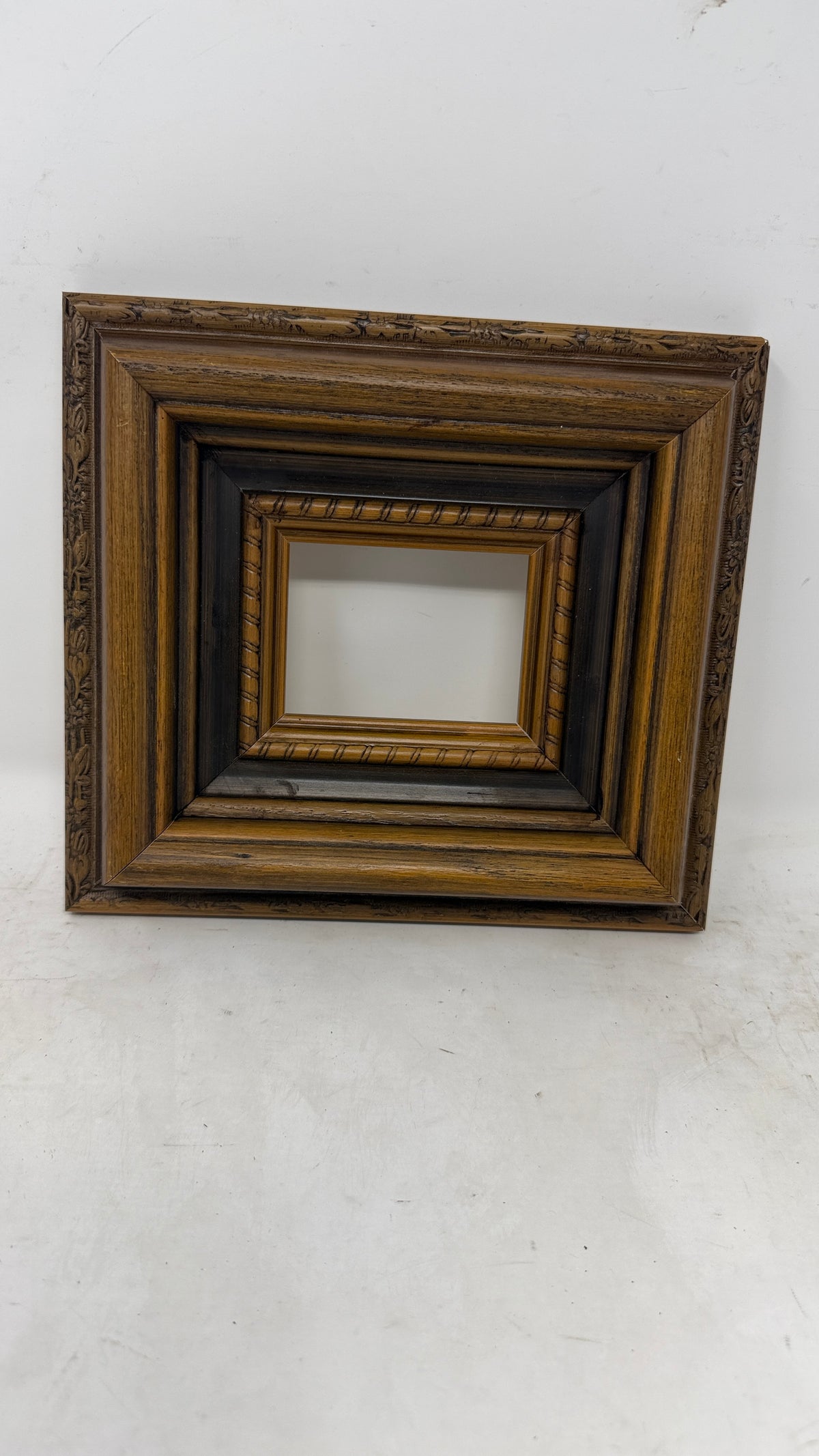 Deep Walnut Layered Wood Picture Frame