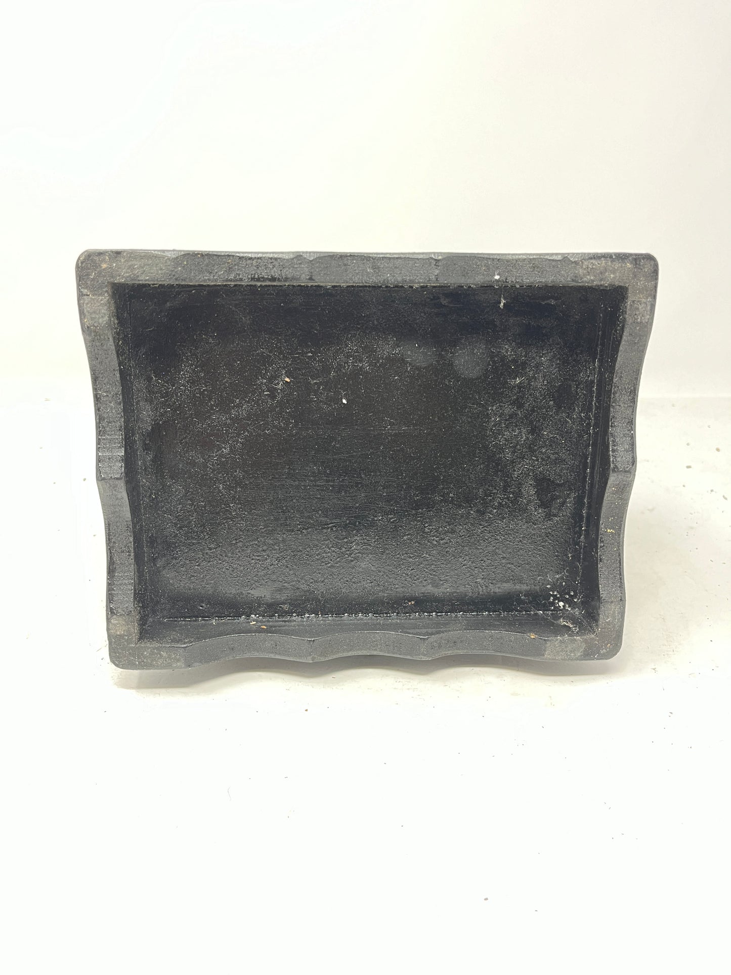 Elegant Vintage Chinese Black Lacquer Jewelry Box with Gold Detailing and Mirror - HeirloomSpace