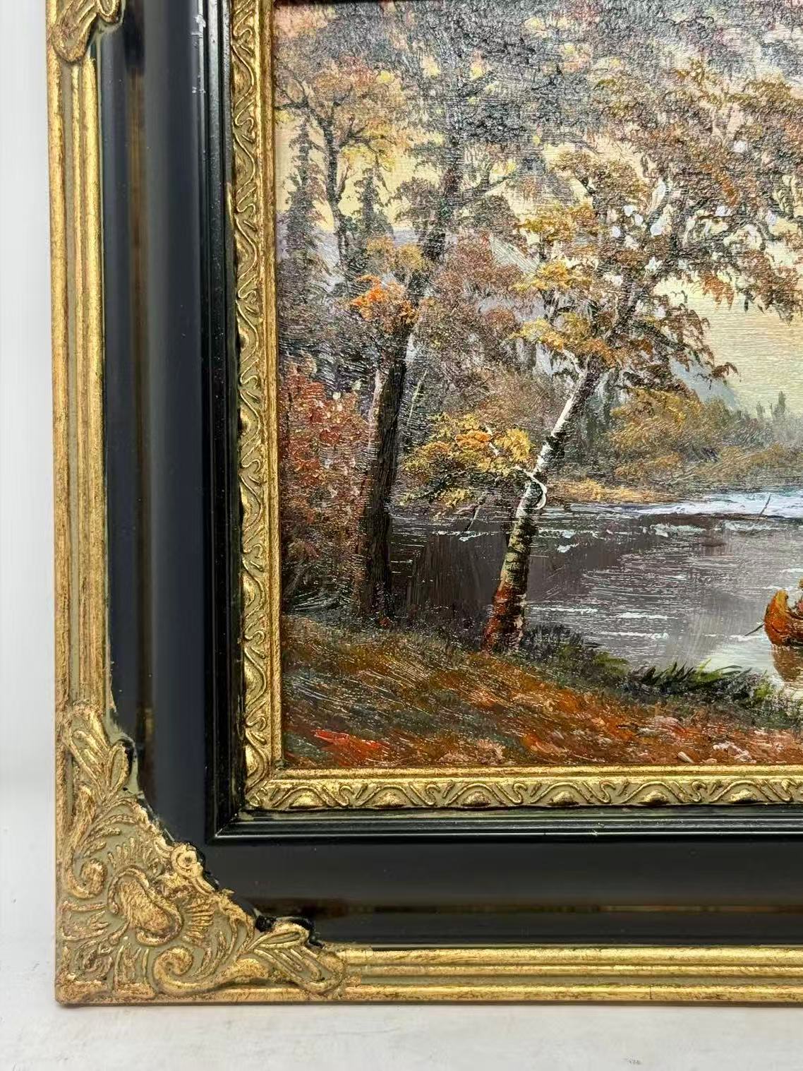Autumn River Reverie | Framed Oil Painting