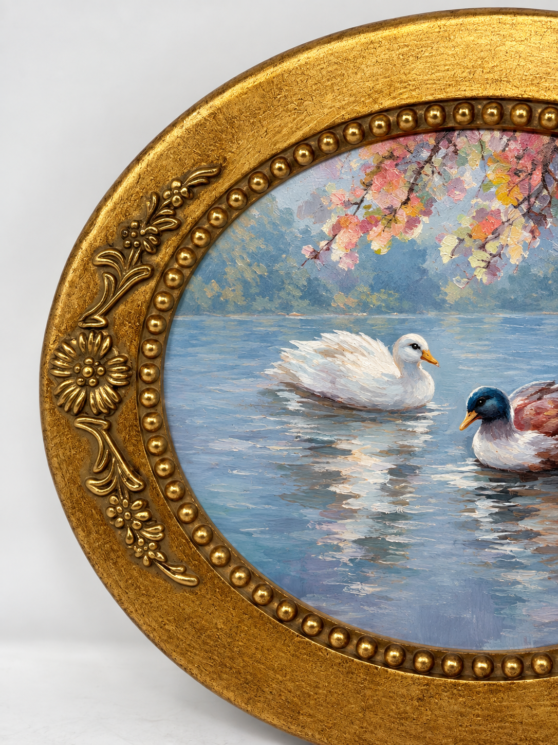 Quiet Waters | Framed Duck Oil Painting