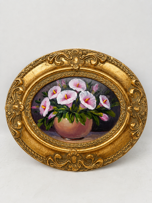 Calla Lily Reverie | Framed Floral Oil Painting