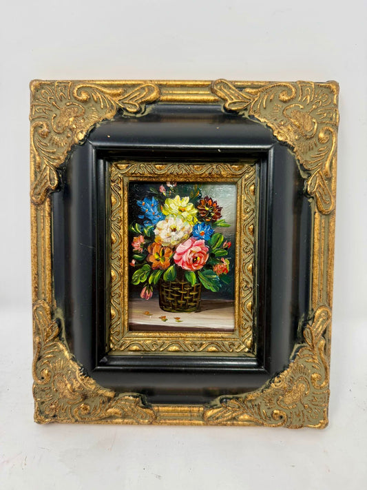 Floral Basket Painting