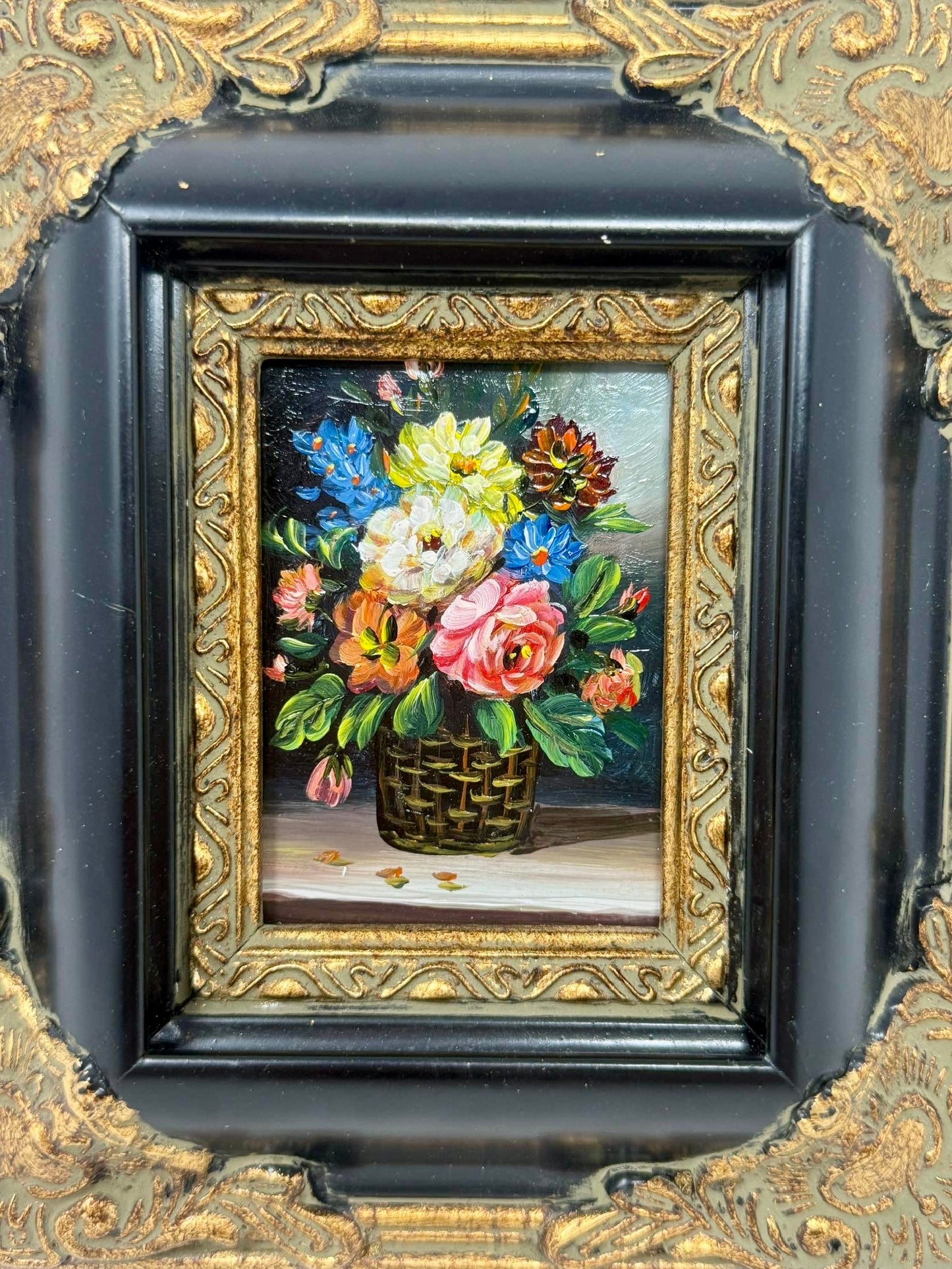 Floral Basket Painting