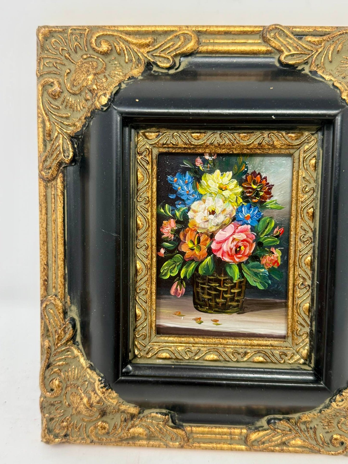 Floral Basket Painting