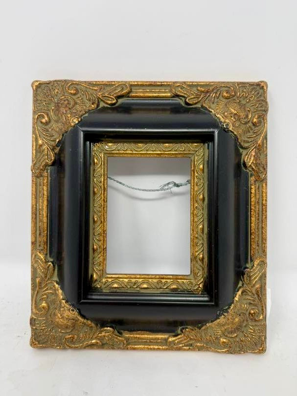 Ornate Black & Gold Picture Frame | Decorative Rectangular Frame