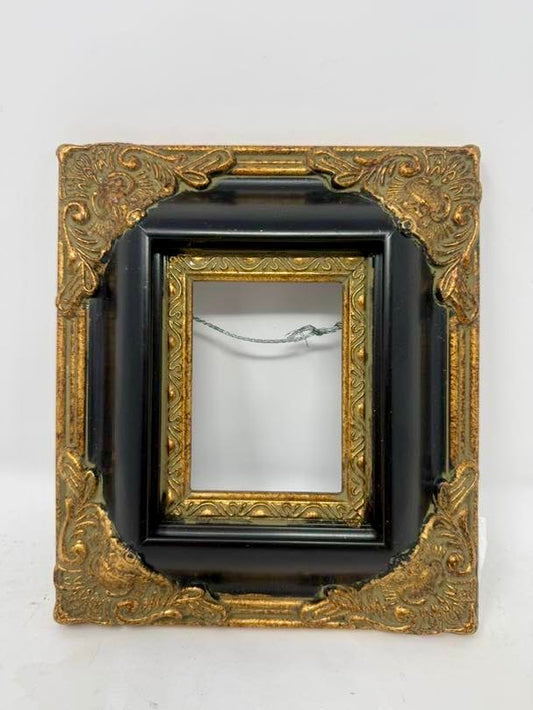Ornate Black & Gold Picture Frame | Decorative Rectangular Frame