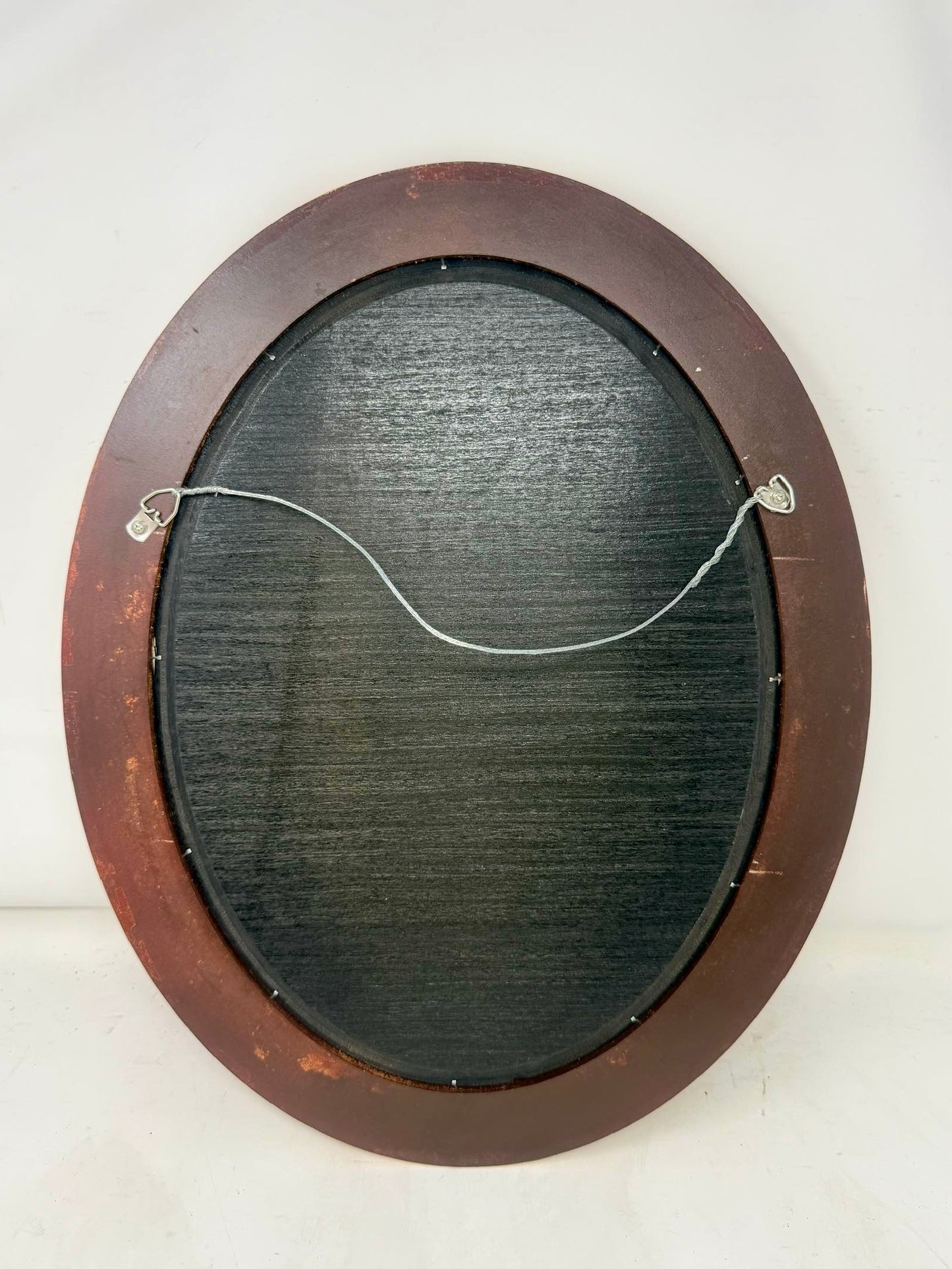 Framed Floral Wall Art in Ornate Oval Gold-Tone Frame