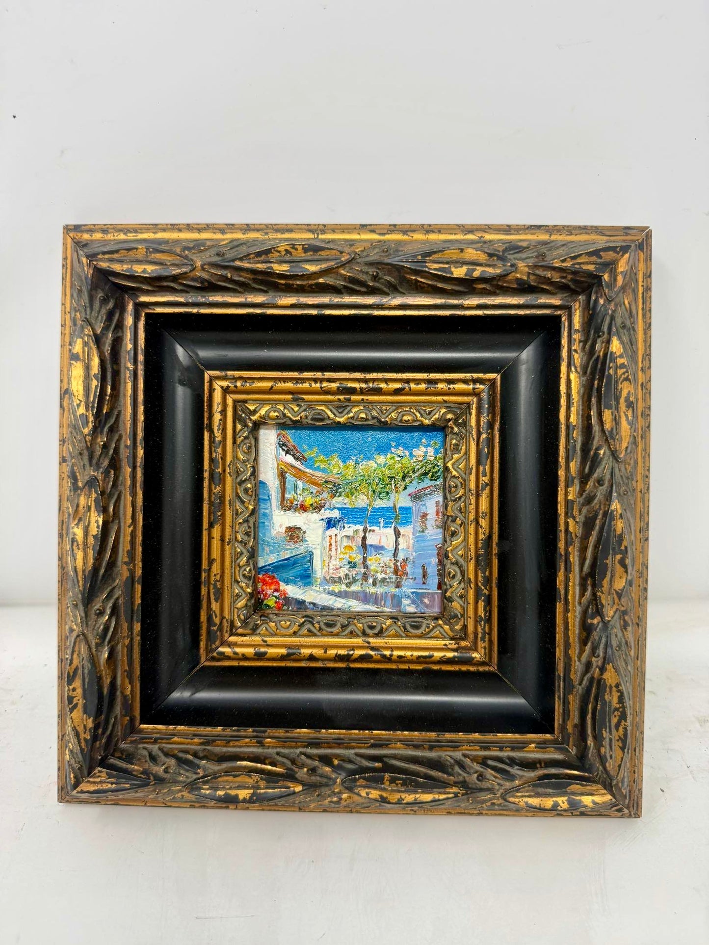 Mediterranean Village Painting