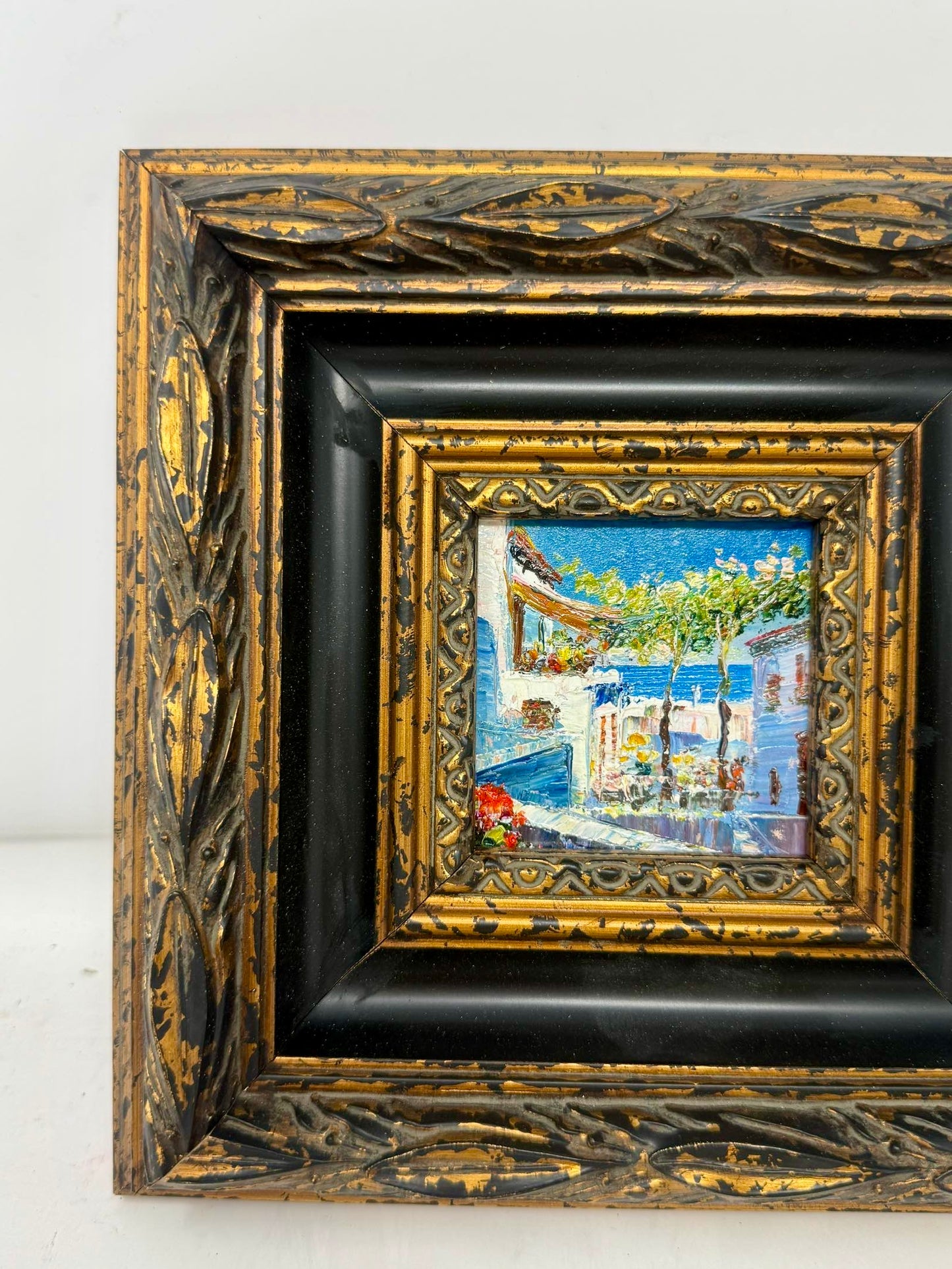 Mediterranean Village Painting