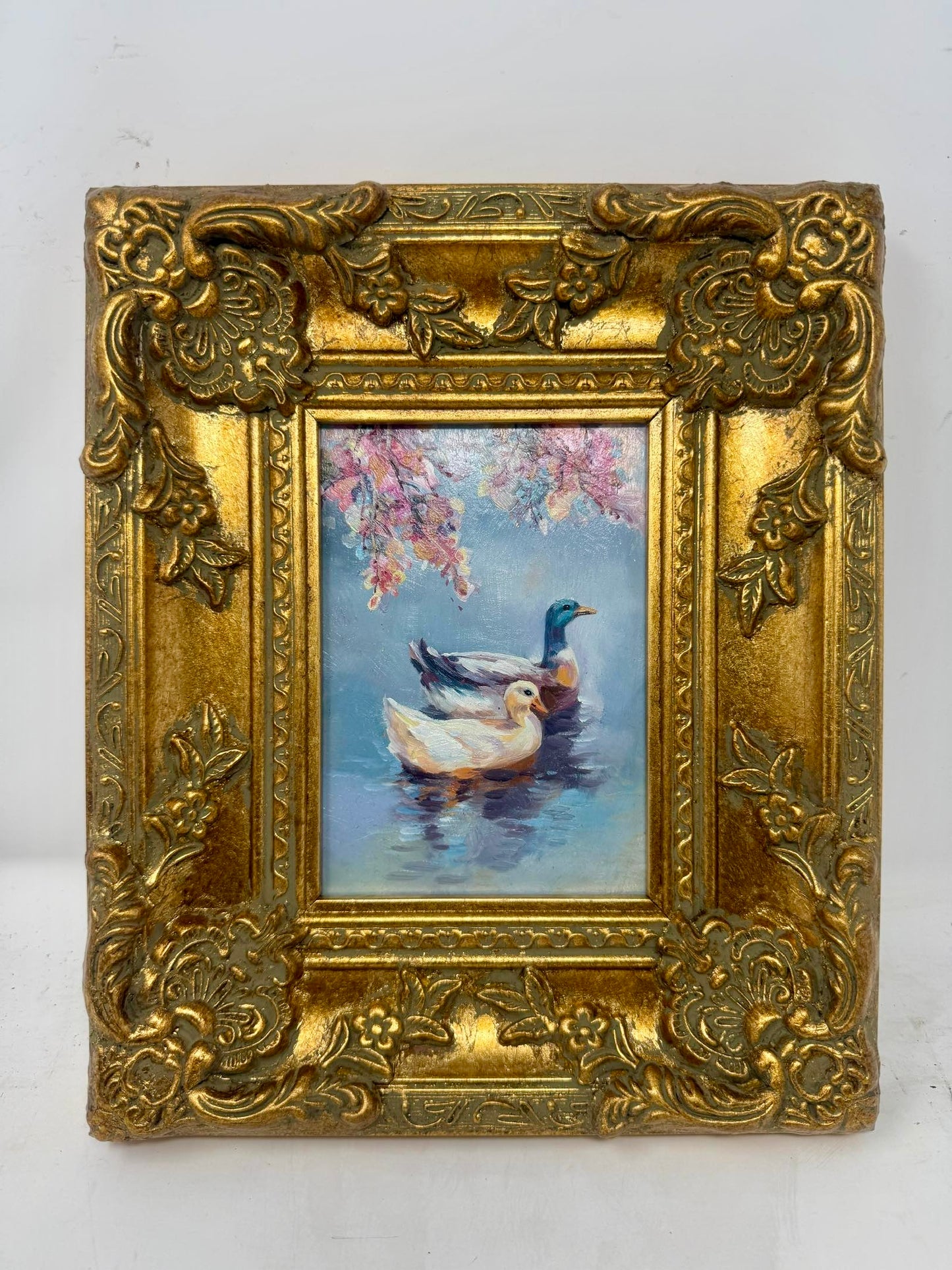 Ducks Beneath the Blossoms