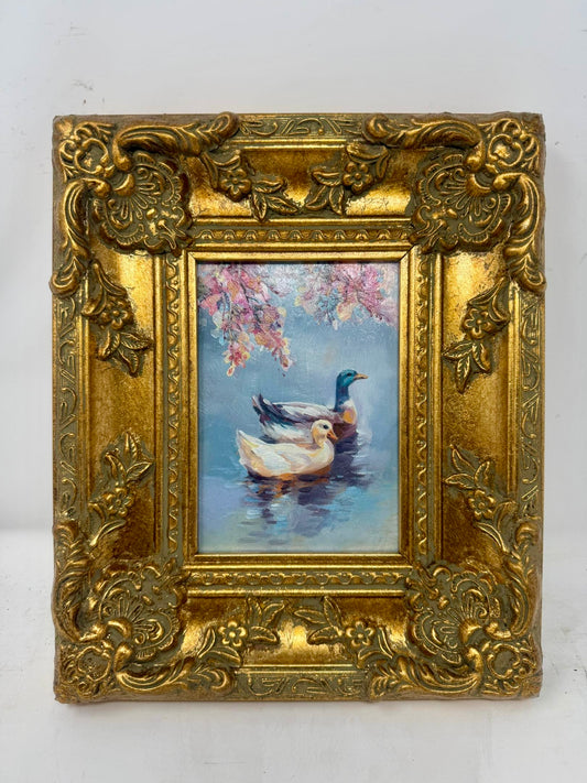Ducks Beneath the Blossoms