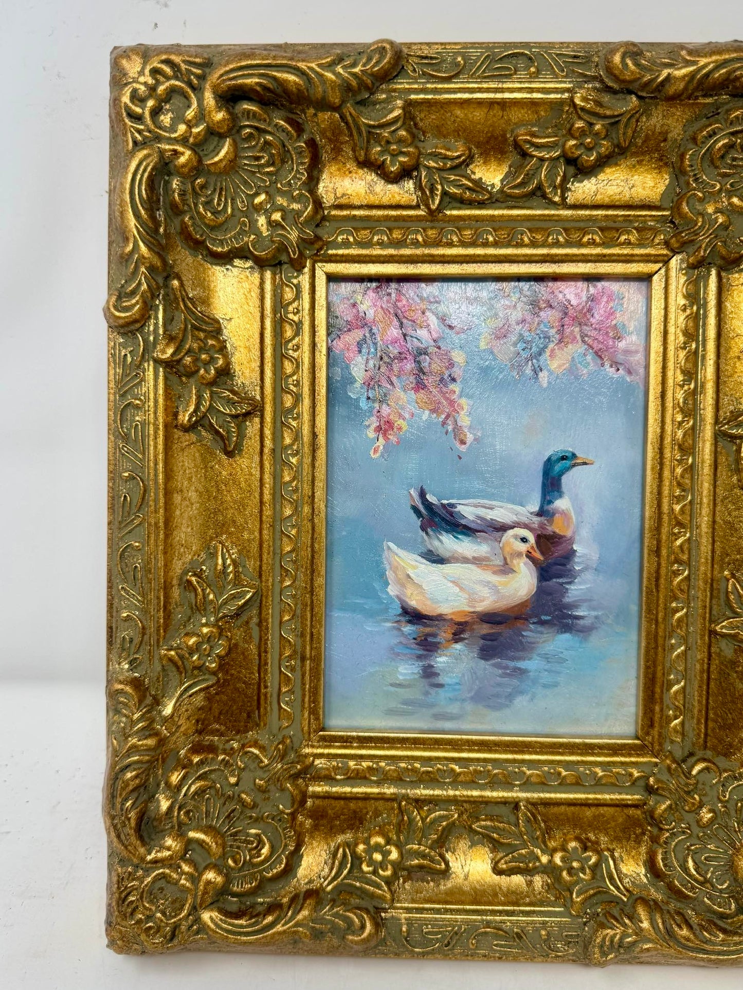 Ducks Beneath the Blossoms