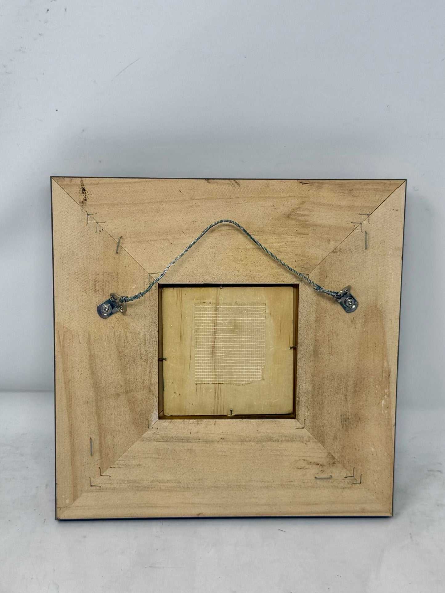 Water Garden | Framed Mini Lily Pond Oil Painting in Layered Wood Frame