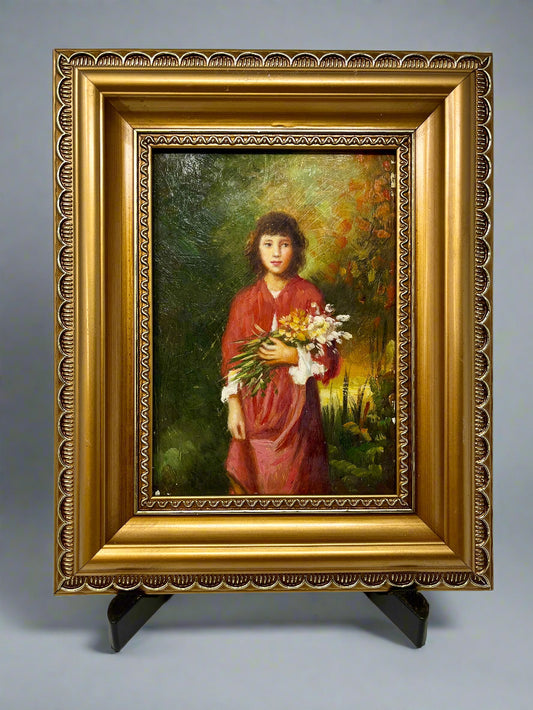 Girl with Wildflowers