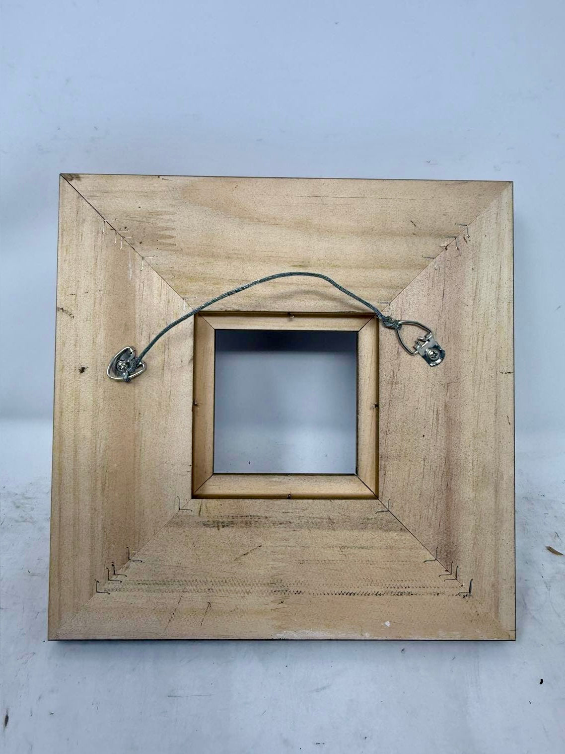 Decorative Wood Picture Frame with Carved Floral Details