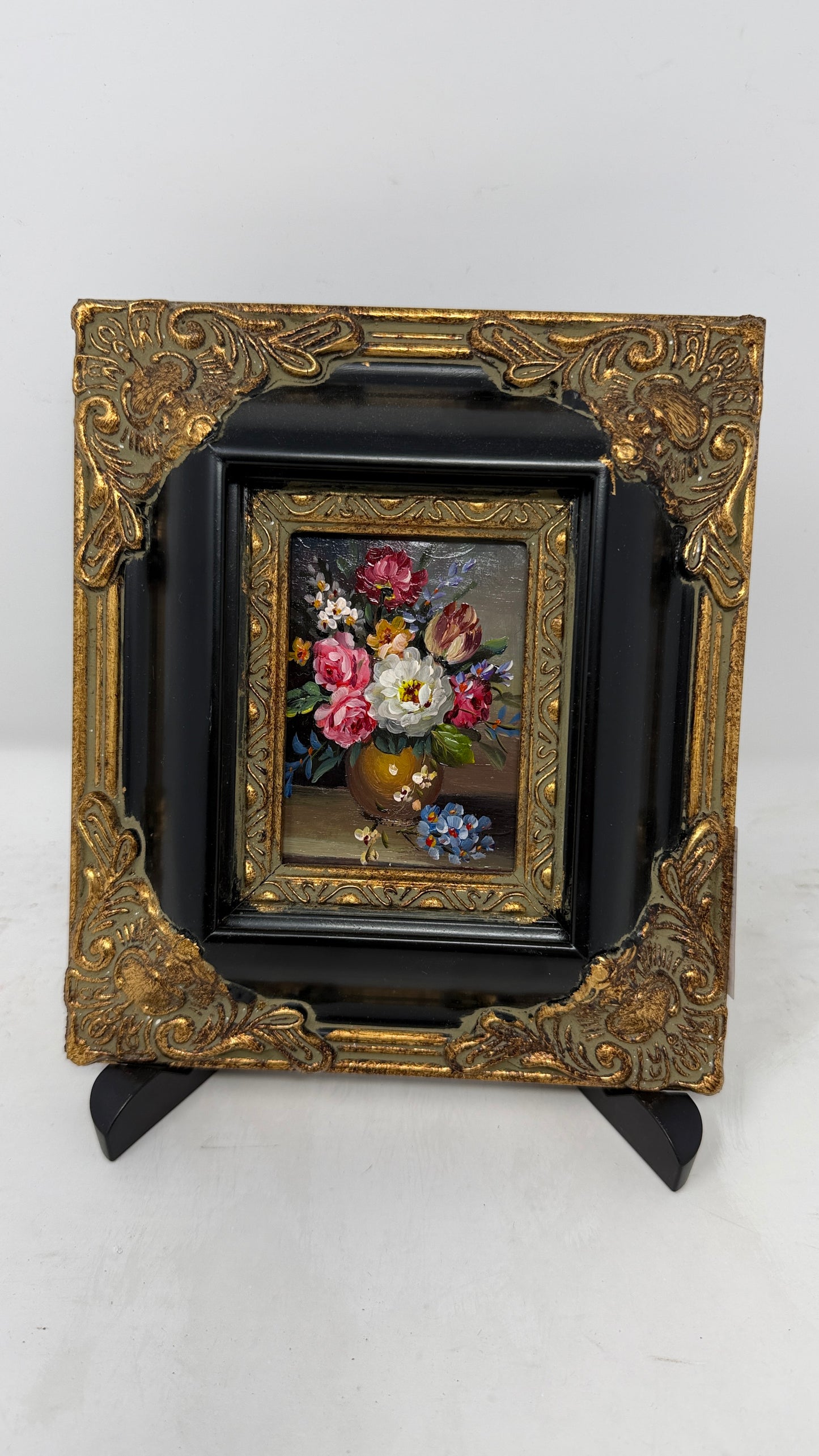 Garden Jewels in an Ornate Gilded Frame