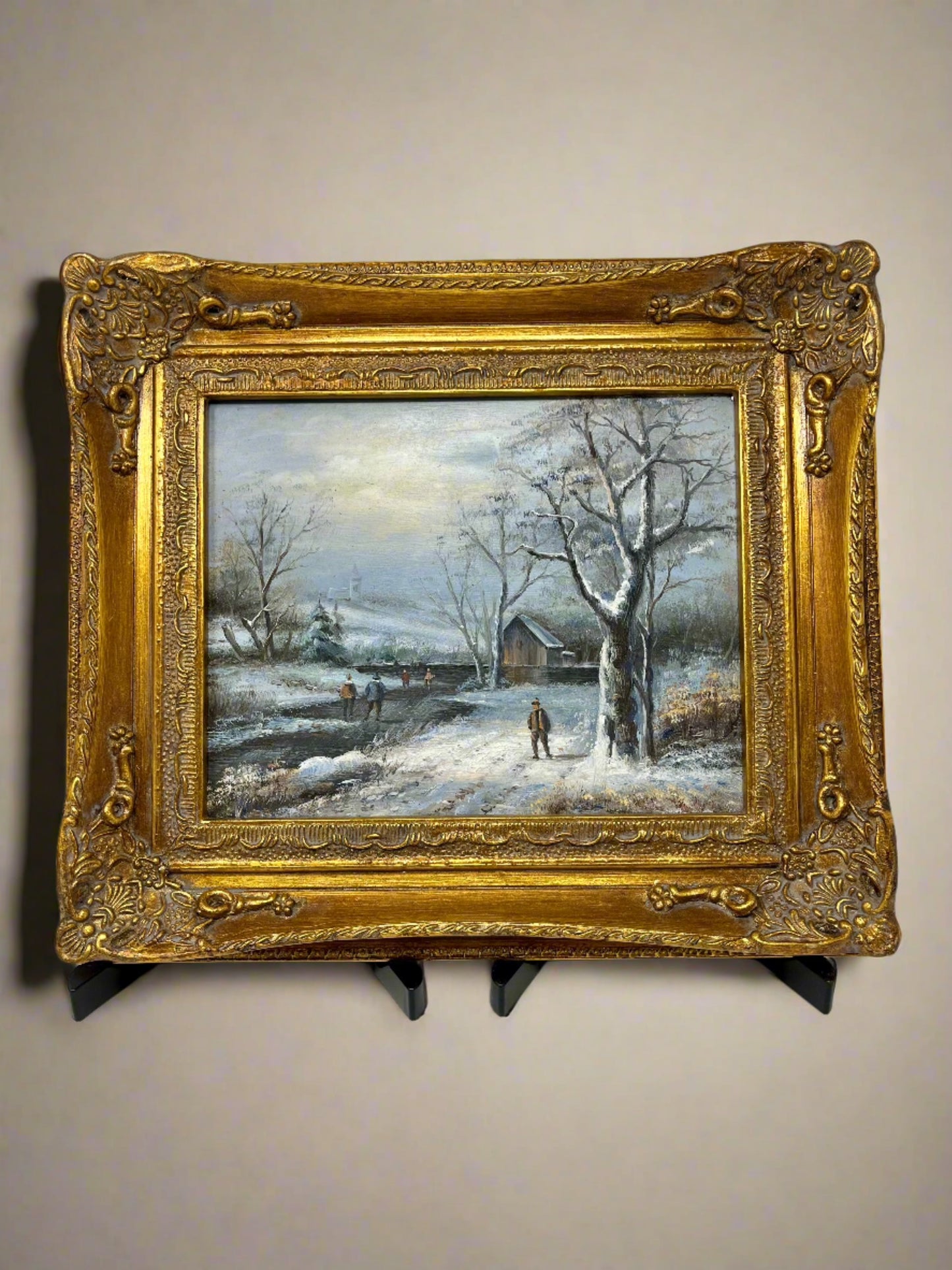 Winter Walking back into Town 13x15