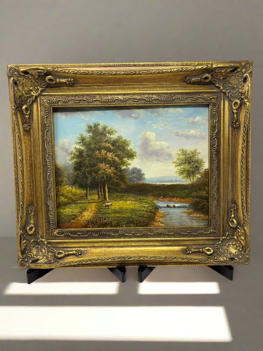 Peaceful Hiking Trail with Water on the Range 13x15 - HeirloomSpace