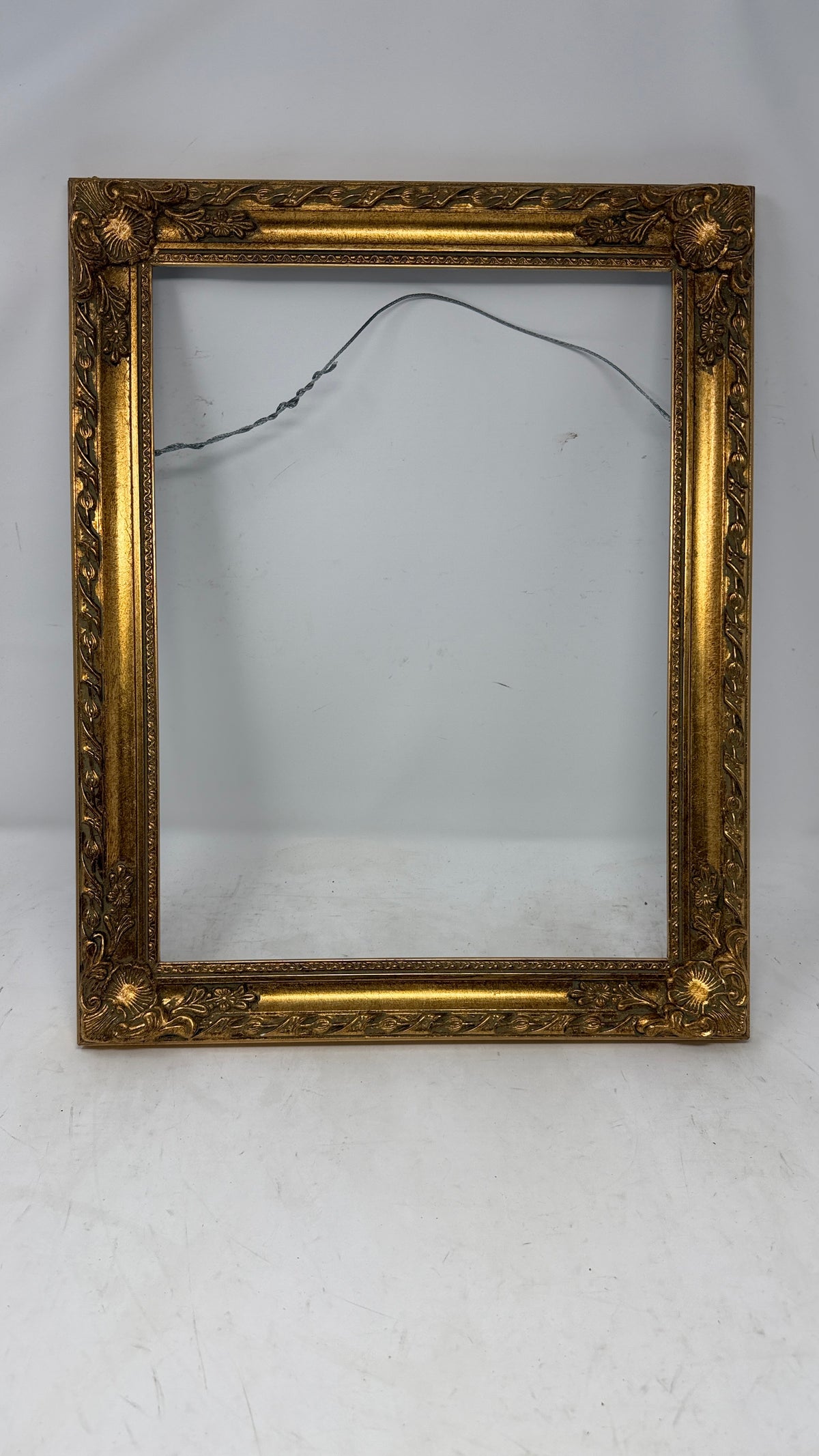 Ornate Gold-Toned Floral Frame