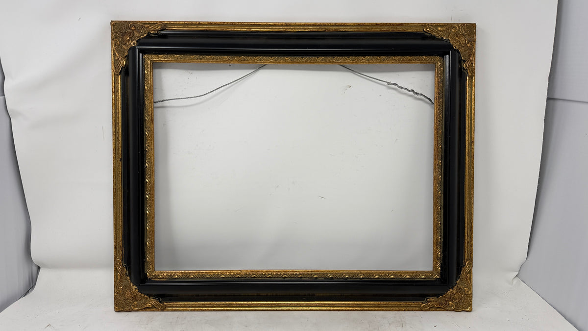 Ornate Black & Gold Wood Picture Frame