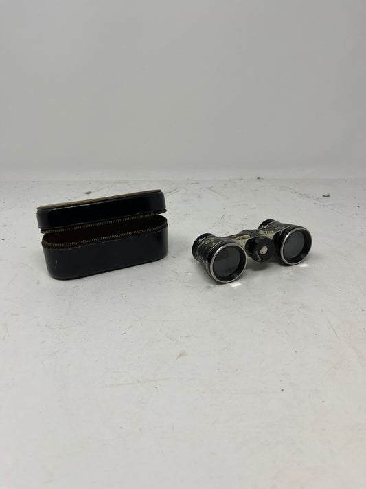 Antique Heri & Reuss Kassel Opera Binoculars with Original Case