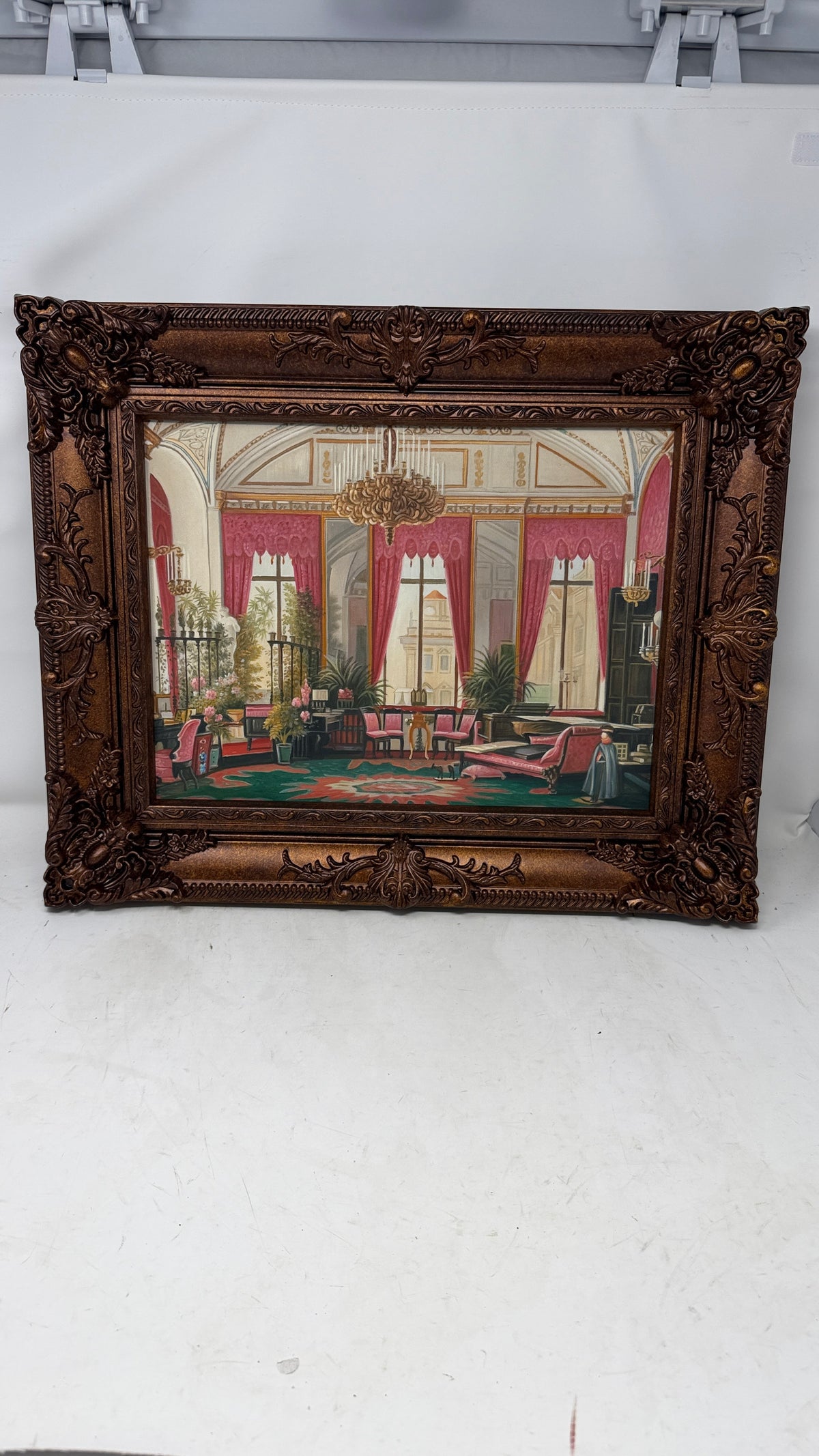 The Grand Parisian Salon – Elegant French Interior in Ornate Bronze Frame