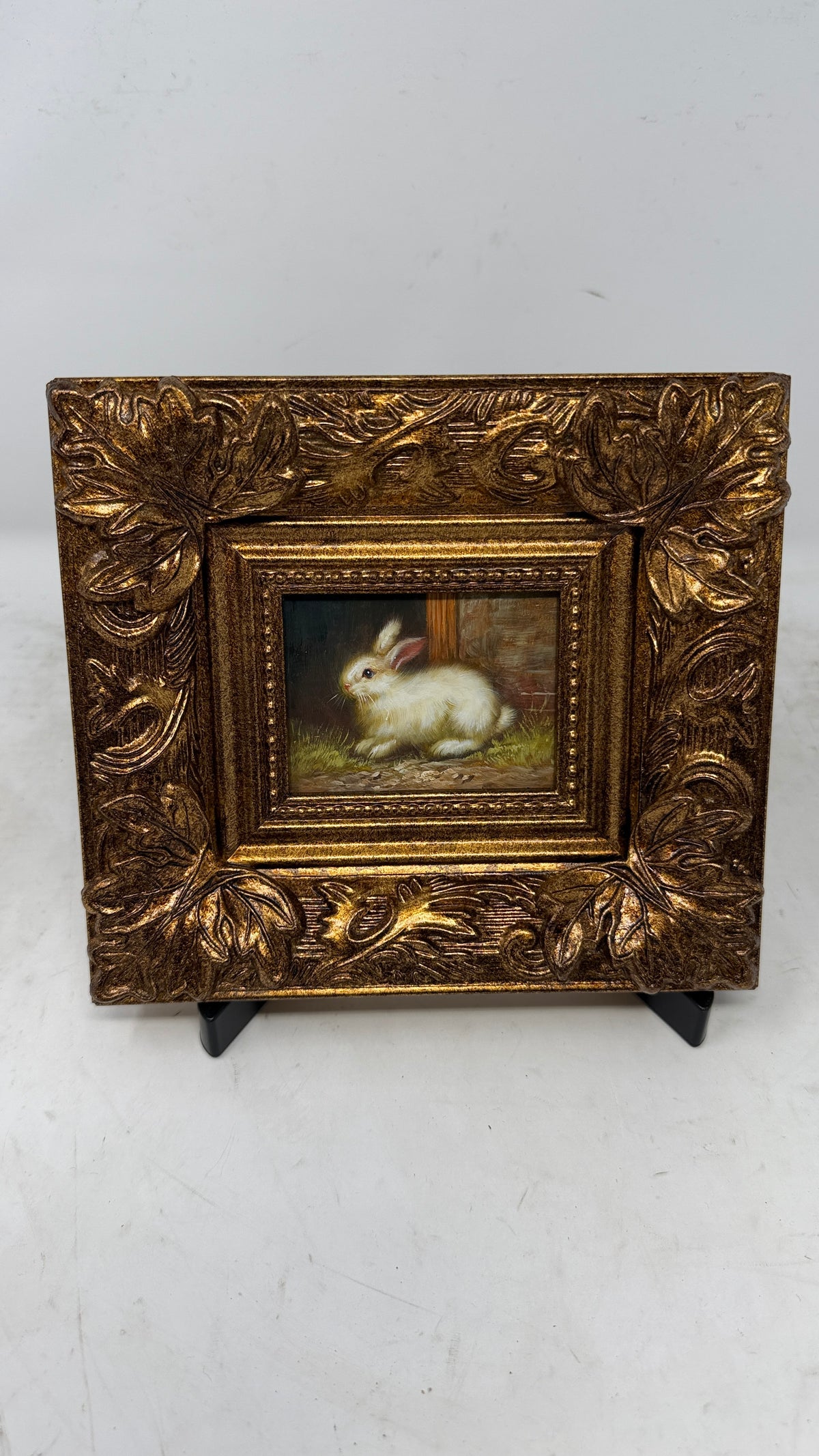 Little Woodland Rabbit – Framed Oil Painting
