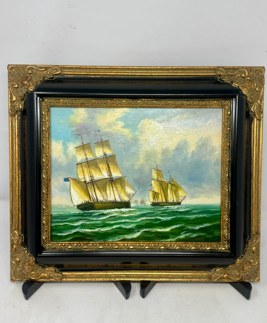 Sailing Ships Seascape Painting
