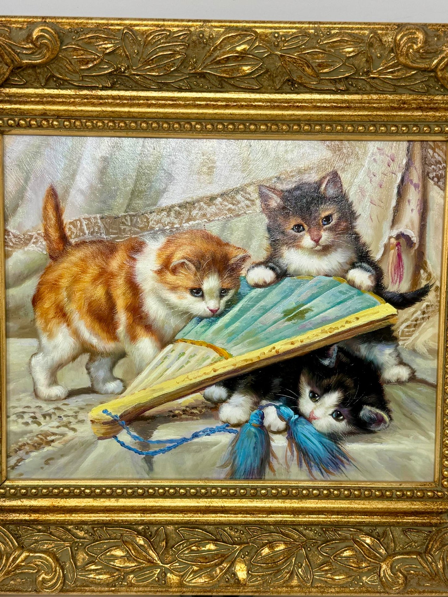Kittens with Book Painting