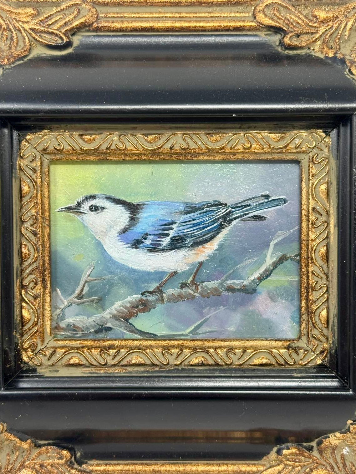 Blue Woodland Bird