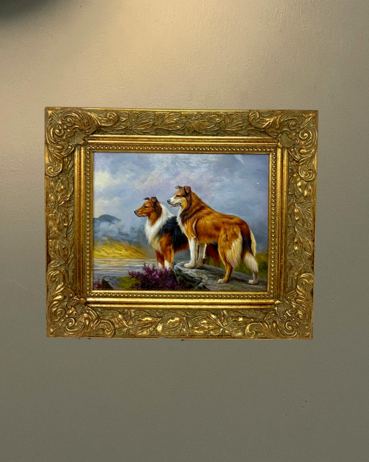 Original Oil Painting — A Timeless Collie Portrait